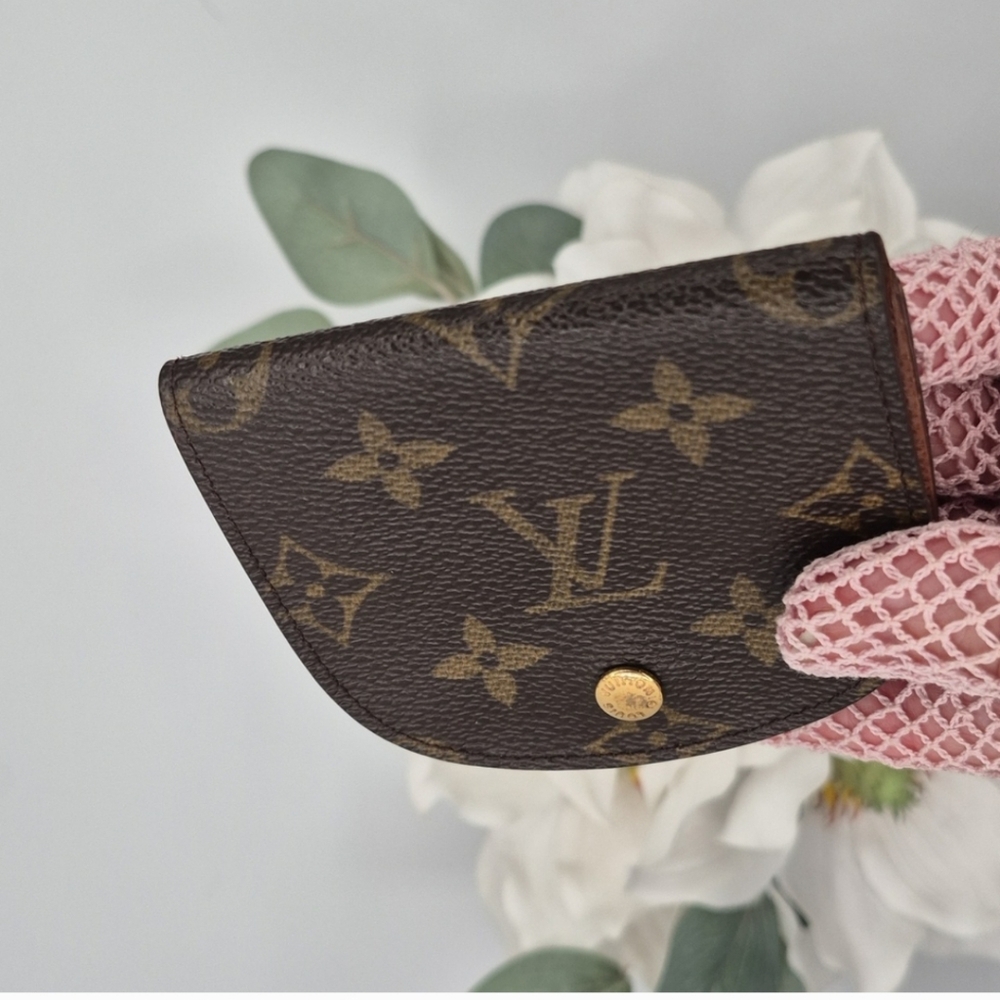 Louis Vuitton Brown and Gold Monogram Coin Pouche